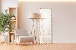 This Wavy Floor Mirror Is on Rollback for $40 at Walmart (Reg. $73) card image