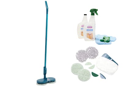 Hover Scrubber Mop and Rejuvenate Cleaning Bundle