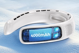 360-Degree Cooling Neck Fan, Only $9.99 With Amazon Promo Code card image
