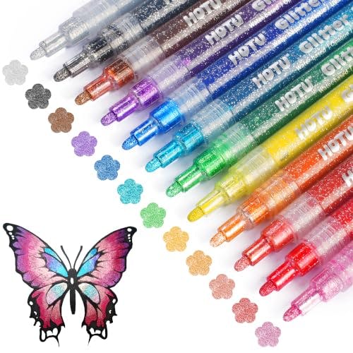 Glitter Acrylic Paint Marker Pens