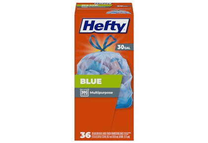 Hefty Blue Trash Bags