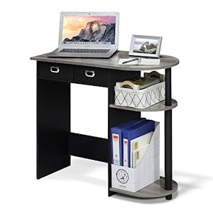 Desk with 2 Side Shelves