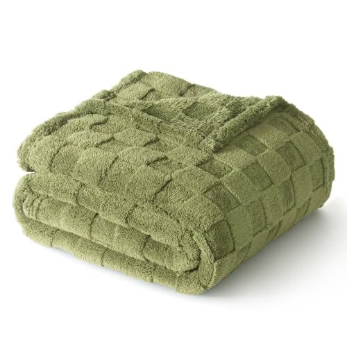 Checkered Fleece Throw Blanket