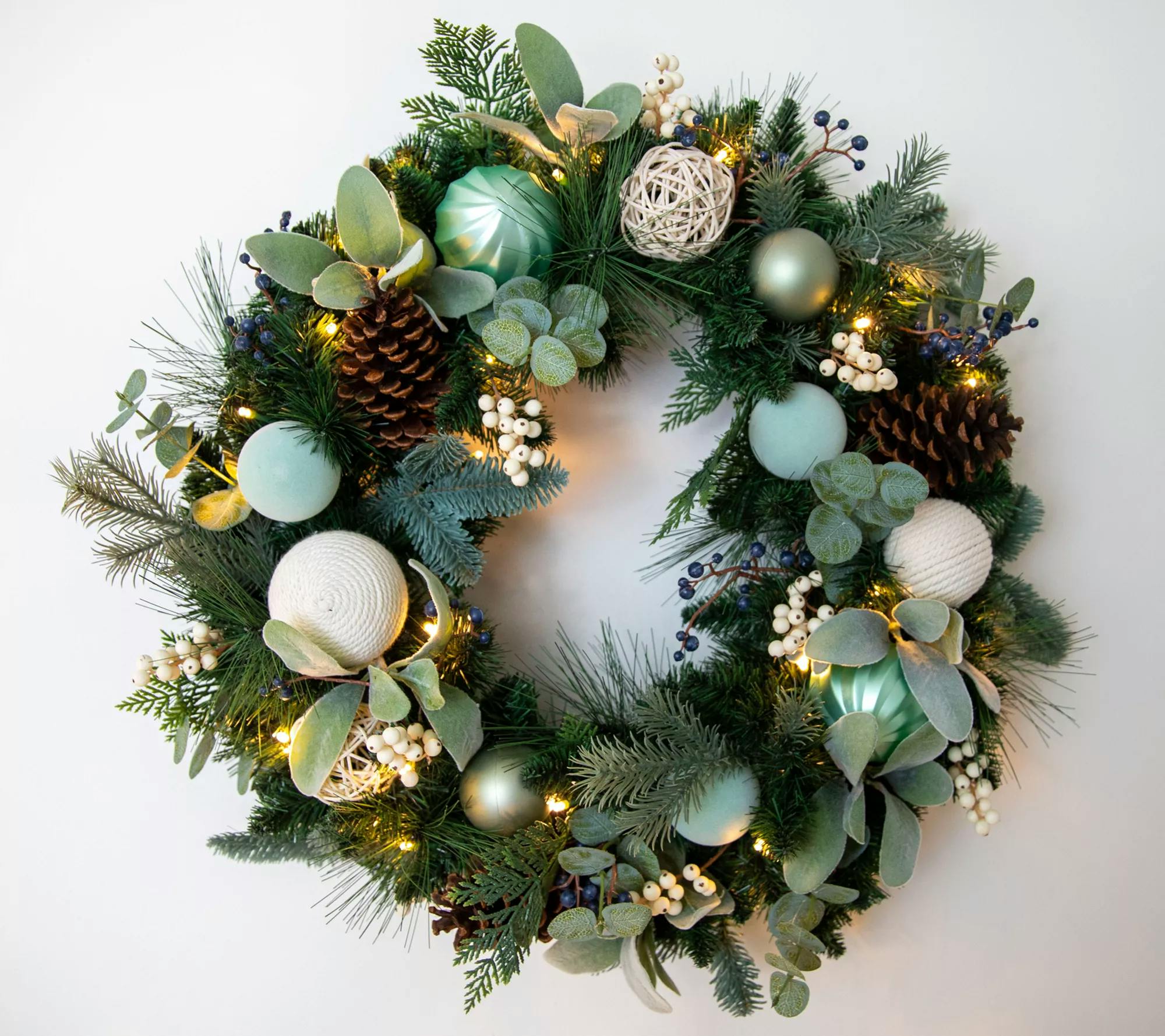 Lauren McBride Wreath with Lights