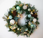 Lauren McBride Wreath with Lights