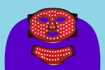 B0DQTY8Z52 Red, Green, Blue, Purple, Orange, Cyan, White Light Therapy Face and Neck Mask, 1200mAh, 309 LEDs