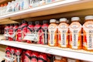 bodyarmor sports drinks 8-packs sitting on a target shelf