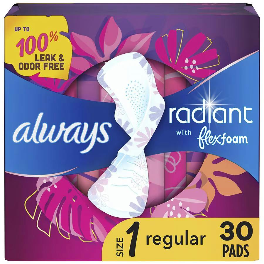 3 Always Pads Boxes