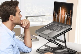 Save 50% on This Adjustable Laptop Riser on Amazon — Only $24.99 card image