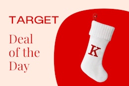 Target Deal of the Day: 50% Off Christmas Stockings and Decor card image