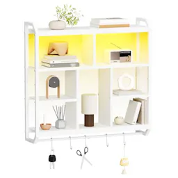 Gaming Floating Shelves with LED Light