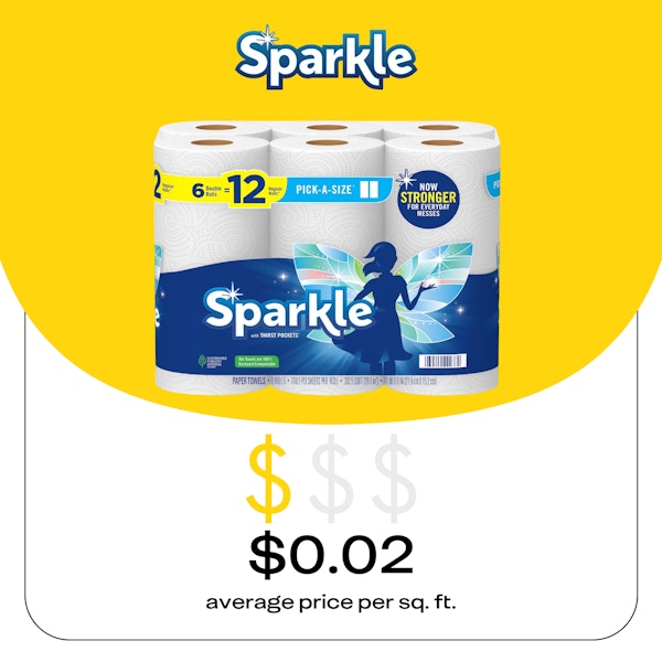 members mark paper towels average price pet square foot