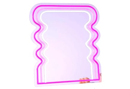 Neon Wavy Mirror