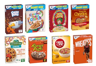 8 General Mills Breakfast Cereals