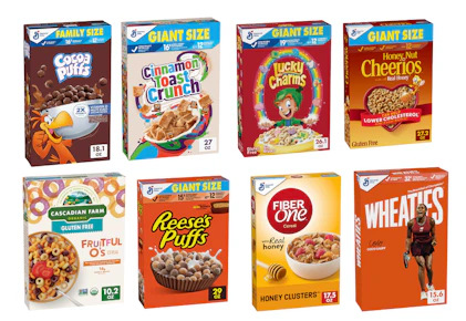 8 General Mills Breakfast Cereals