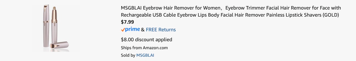 Amazon Facial Hair Remover 2025 2