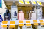 method gel hand wash and refills on a shelf at walgreens