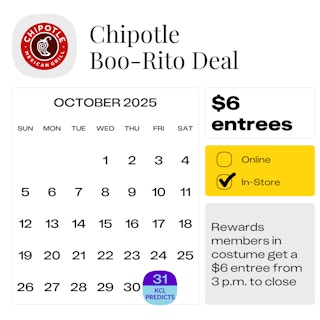 Chipotle Boo-rito Deal — October 2025