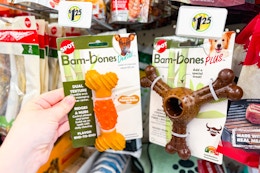 Bam Bones Dog Chews, Only $1.25 at Dollar Tree card image