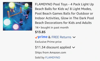 Amazon Light-Up Beach Balls 2026 2