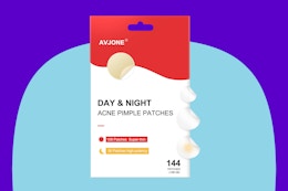 144-Count Pack of 4.5-Star Rated Pimple Patches, Only $5 on Amazon card image