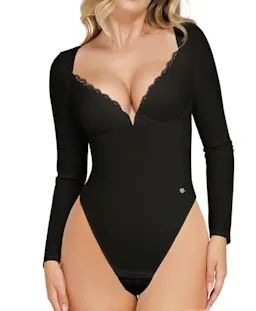 Long Sleeve Lace Bodysuit