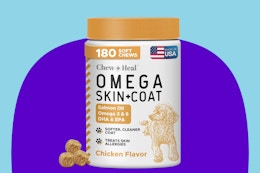Salmon Oil Soft Chew Dog Treats, $11 for Pet Day (Amazon Sold 5K in April) card image