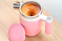 Self-Stirring 13-Ounce Coffee Mug, $12.34 on Amazon card image