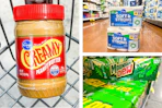 peanut butter soda toilet paper collage