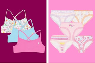 Tommy Bahama kids' bralette and underwear Packs in a collage