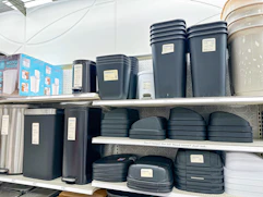 brightroom trash cans sitting on a target shelf