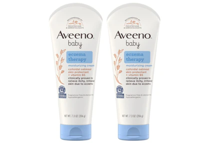 2 Aveeno Baby Eczema Creams