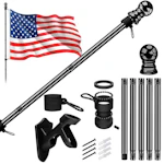 American Flag with Pole Kit