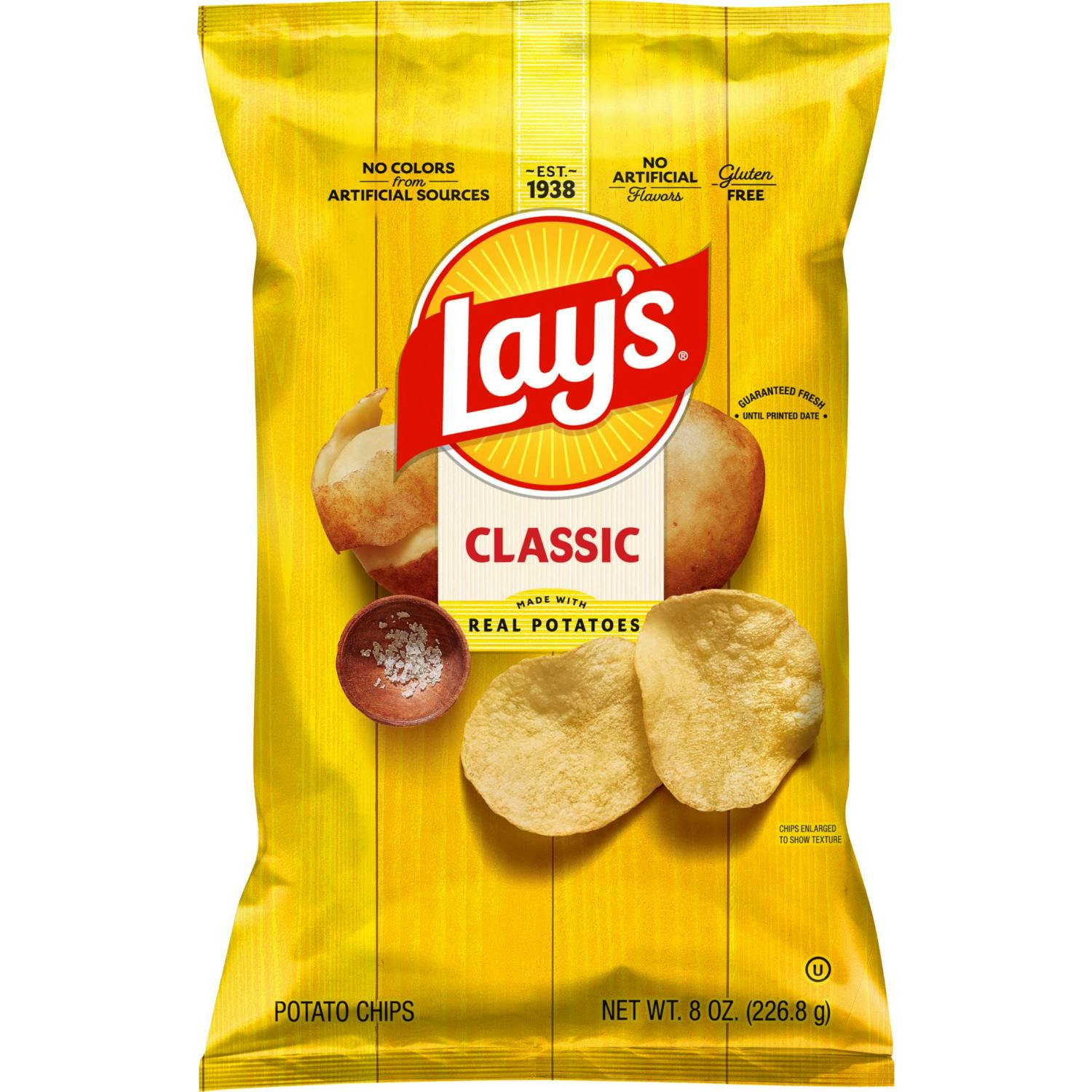 3 Lay's Potato Chips Bags