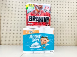 Get Brawny and Angel Soft Paper Products for $3.99 Each at Walgreens card image