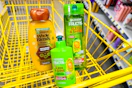 garnier hair care in yellow shopping cart