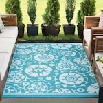 Outdoor Floral Area Rug