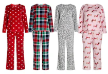 Joyspun Women's Fleece Pajama Set