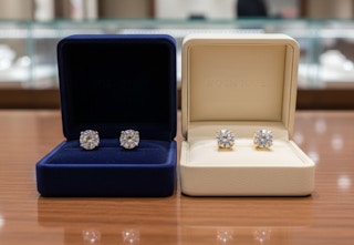 Real Diamond Stud Earrings