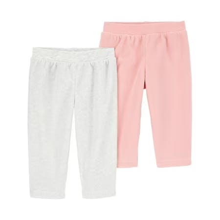 Kids' Fleece Pants 2-Pack