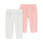 Kids' Fleece Pants 2-Pack