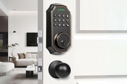 Smart Keyless Entry Door Lock Set on Amazon, Just $31.49 card image