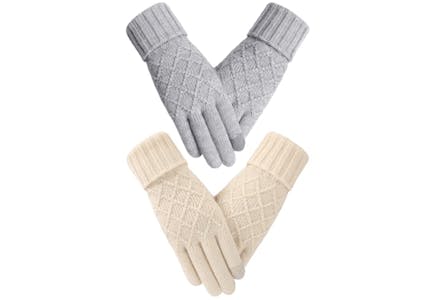 Women's Touchscreen Gloves Set