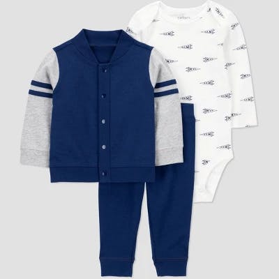 Baby 3-Piece Varsity Outfit Set