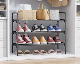 3-Tier Shoe Rack, Only $9.99 on Amazon card image