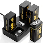 9V Rechargeable Batteries 4-Pack