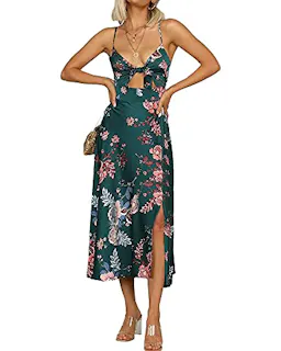 Women's Spaghetti Strap Midi Dress