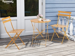 wayfair patio bistro set yellow