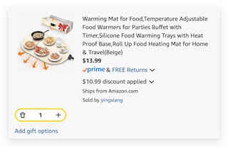 Food Warming Mat