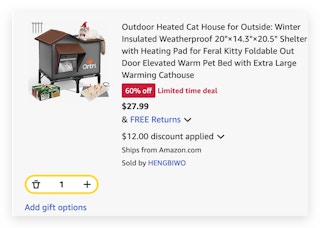 Outdoor Heated Cat House